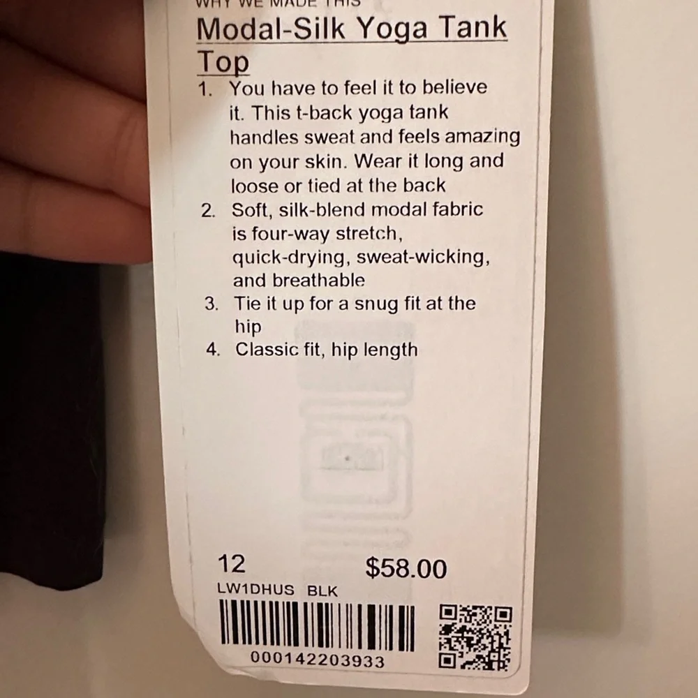 Lululemon Black V-Neck Tank Top - Picture 5 of 5